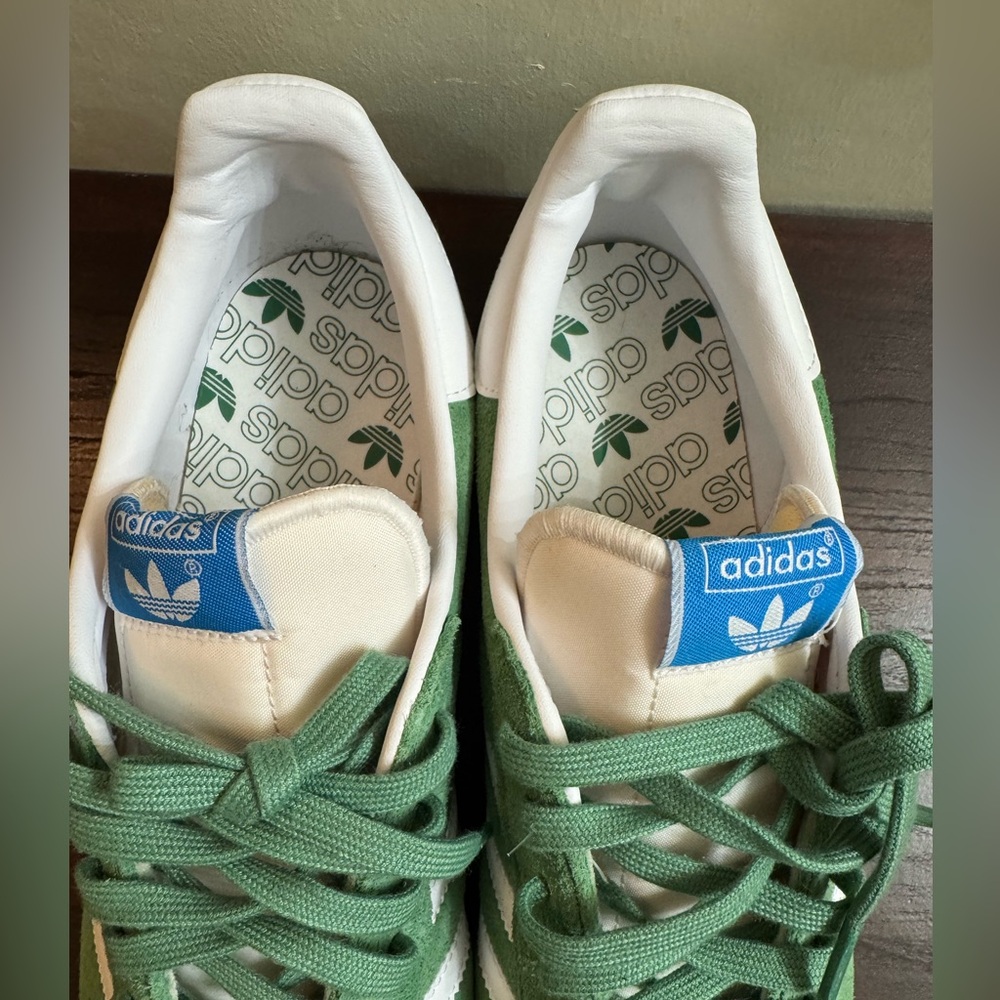 Adidas Gazelle Suede Green/White – Men’s Size 12 – NEW - Picture 8 of 11